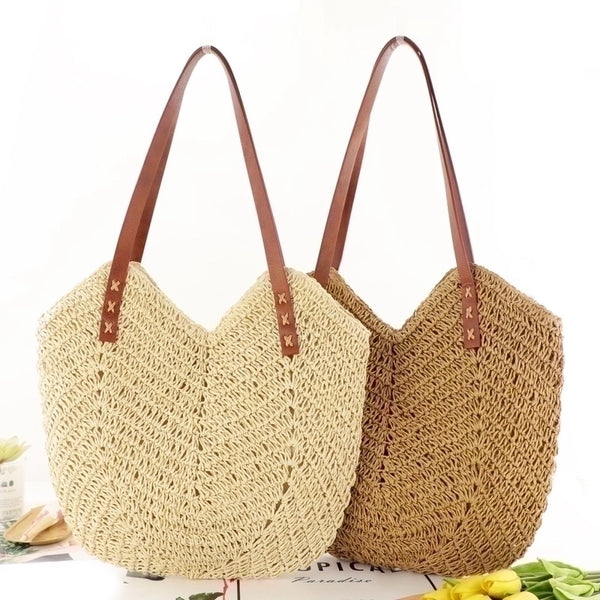 Women's Large Summer Straw Streetwear Shoulder Bag