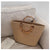 Women's Large Summer Straw Streetwear Straw Bag