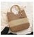 Women's Large Summer Straw Vacation Handbag