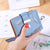 Women's Leaves Pu Leather Zipper Buckle Wallets