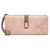 Women's Leaves Solid Color Pu Leather Zipper Buckle Wallets