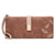 Women's Leaves Solid Color Pu Leather Zipper Buckle Wallets