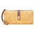 Women's Leaves Solid Color Pu Leather Zipper Buckle Wallets