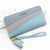 Women's Letter Color Block Pu Leather Zipper Wallets