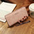 Women's Letter Pu Leather Zipper Wallets