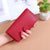 Women's Letter Solid Color Pu Leather Zipper Hidden Buckle Wallets