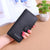 Women's Letter Solid Color Pu Leather Zipper Hidden Buckle Wallets