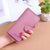 Women's Letter Solid Color Pu Leather Zipper Hidden Buckle Wallets