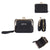 Women's Letter Solid Color Pu Leather Zipper Wallets