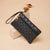 Women's Lingge Pu Leather Zipper Wallets