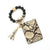 Women's Marble Snakeskin Leopard Pu Leather Tassel Hidden Buckle Card Holders