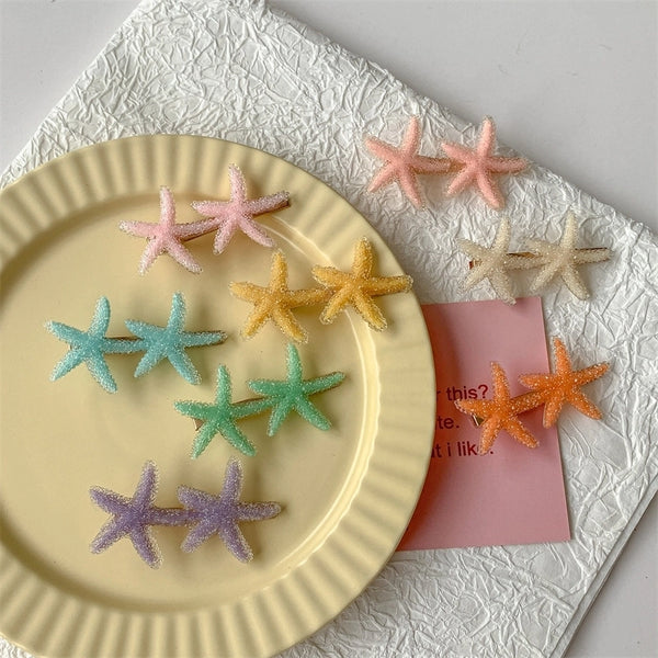 Women's Marine Style Simple Style Starfish Plastic Hair Clip