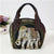 Women's Medium All Seasons Cotton And Linen Animal Fashion Shell Zipper Handbag