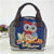 Women's Medium All Seasons Cotton And Linen Animal Fashion Shell Zipper Handbag