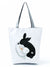 Women's Medium All Seasons Polyester Cat Fashion Square Zipper Tote Bag