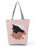 Women's Medium All Seasons Polyester Cat Fashion Square Zipper Tote Bag