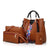 Women's Medium All Seasons Pu Leather Fashion Bag Sets