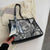 Women's Medium All Seasons Pu Leather Printing Vintage Style Square Zipper Shoulder Bag