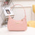 Women's Medium All Seasons Pu Leather Solid Color Elegant Classic Style Dumpling Shape Zipper Shoulder Bag Handbag