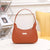 Women's Medium All Seasons Pu Leather Solid Color Elegant Classic Style Dumpling Shape Zipper Shoulder Bag Handbag