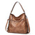 Women's Medium All Seasons Pu Leather Solid Color Fashion Square Zipper Tote Bag