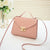 Women's Medium All Seasons Pu Leather Solid Color Vacation Square Lock Clasp Handbag