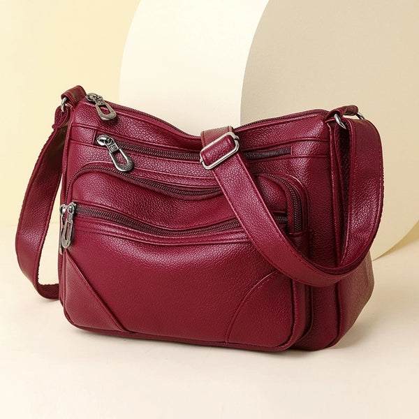 Women's Medium All Seasons Pu Leather Streetwear Square Bag