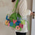 Women's Medium All Seasons Pvc Letter Fashion Transparent Square Tote Bag