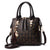 Women's Medium Autumn Pu Leather Vintage Style Tote Bag