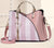 Women's Medium Autumn&winter Pu Leather Color Block Business Ornament Square Zipper Buckle Handbag