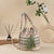 Women's Medium Canvas Geometric Ethnic Style Bucket Open Bucket Bag