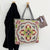 Women's Medium Canvas Geometric Vacation Ethnic Style Zipper Canvas Bag