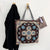 Women's Medium Canvas Geometric Vacation Ethnic Style Zipper Canvas Bag