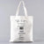 Women's Medium Canvas Human Letter Basic Classic Style Square Open Canvas Bag