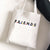 Women's Medium Canvas Human Letter Basic Square Open Canvas Bag