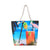 Women's Medium Canvas Ocean Vacation Beach Zipper Beach Bag