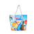 Women's Medium Canvas Ocean Vacation Beach Zipper Beach Bag