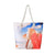 Women's Medium Canvas Ocean Vacation Beach Zipper Beach Bag