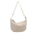 Women's Medium Canvas Solid Color Basic Classic Style Dumpling Shape Zipper Crossbody Bag