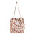 Women's Medium Corduroy Flower Cute Magnetic Buckle Handbag