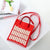 Women's Medium Cotton Plaid Waves Heart Shape Cute Basic Square Open Square Bag