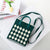 Women's Medium Cotton Plaid Waves Heart Shape Cute Basic Square Open Square Bag