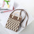 Women's Medium Cotton Plaid Waves Heart Shape Cute Basic Square Open Square Bag