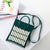 Women's Medium Cotton Plaid Waves Heart Shape Cute Basic Square Open Square Bag