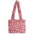 Women's Medium Cotton Plush Cartoon Heart Shape Leopard Cute Square String Shoulder Bag