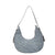 Women's Medium Denim Solid Color Streetwear Zipper Underarm Bag