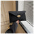 Women's Medium Felt Cloth Solid Color Streetwear Square Lock Clasp Envelope Bag