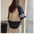 Women's Medium Knitted Fabric Solid Color Basic Classic Style Zipper Crossbody Bag