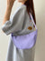 Women's Medium Knitted Fabric Solid Color Basic Classic Style Zipper Crossbody Bag