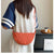 Women's Medium Knitted Fabric Solid Color Basic Classic Style Zipper Crossbody Bag